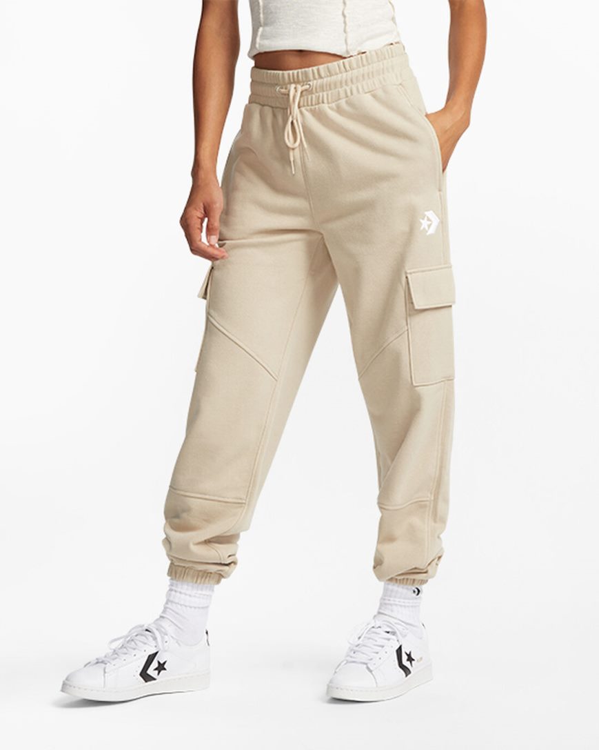 Jogger Nohavice Converse Klasické Fit Cargo Damske Siva | SK WHP11X3